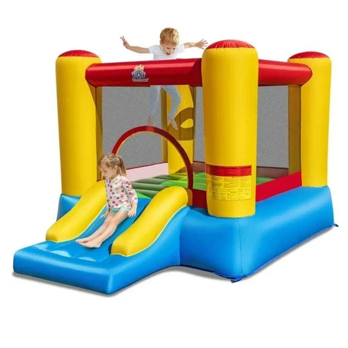 Inflatable bounce castle - castle, slide