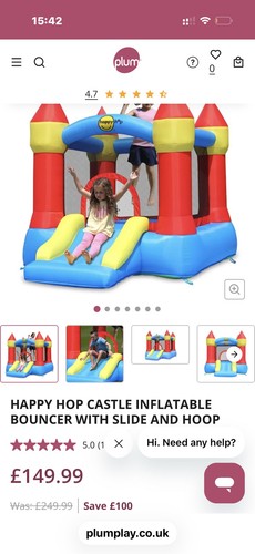 Happy hop bouncy castle - bouncy,