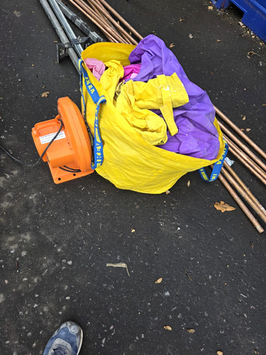 Yellow purple inflatable - &,