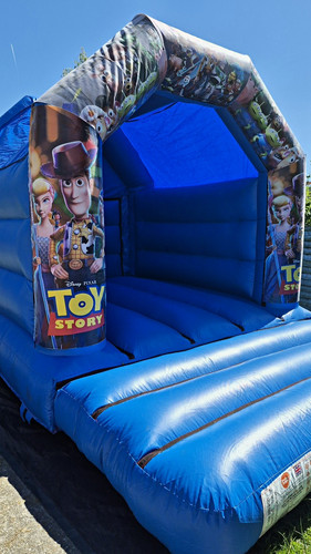 Blue inflatable pvc bouncy - blue,