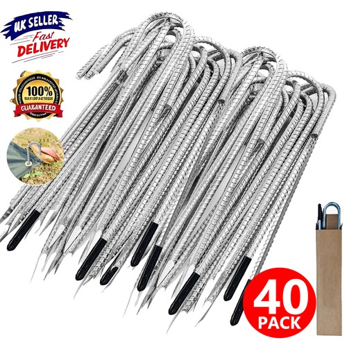 40pcs heavy duty ground stakes - duty,