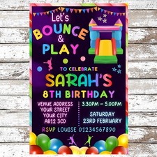 10 PERSONALISED BOUNCY CASTLE