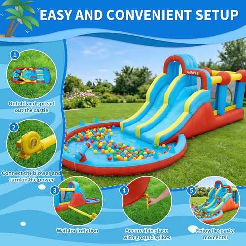 Bouncy castle inflatable - bouncy, inflatable-