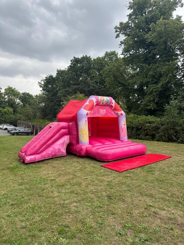 Princess bouncy castle with - castle,