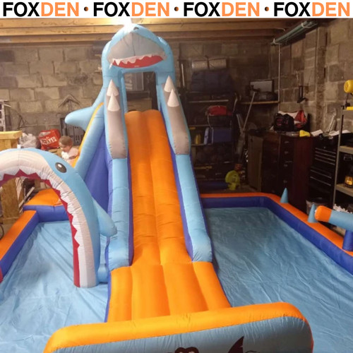 Shark themed bouncy - shark-themed,
