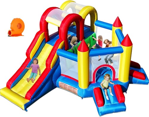 Inflatable bouncy castle - bouncy, castle,