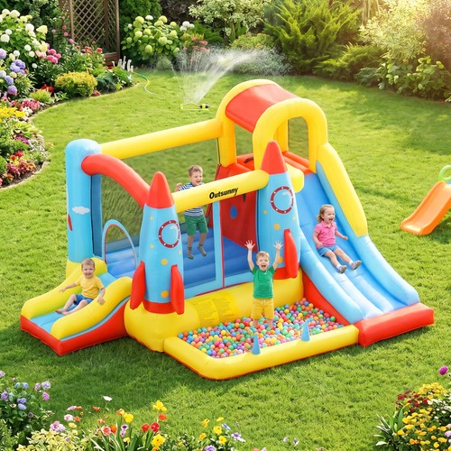 Bouncy castle with - bouncy,