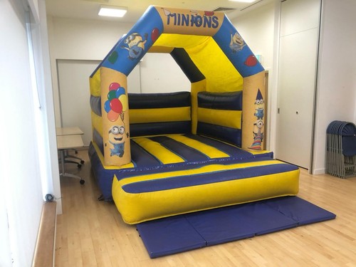 Minions themed bouncy castle