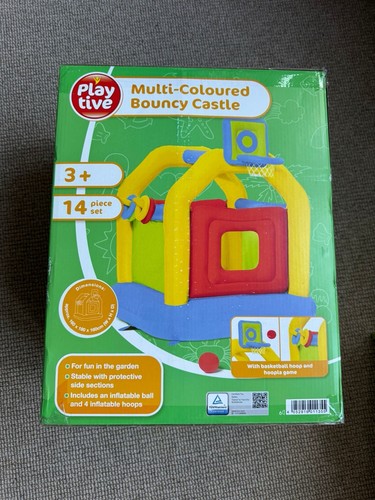 Multi coloured bouncy - bouncy, castle