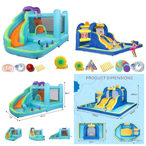 Bouncy castle with - with, slide