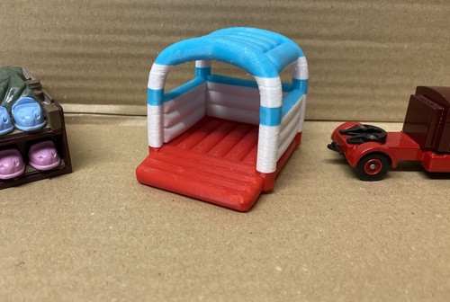 Custom made blue - blue, white