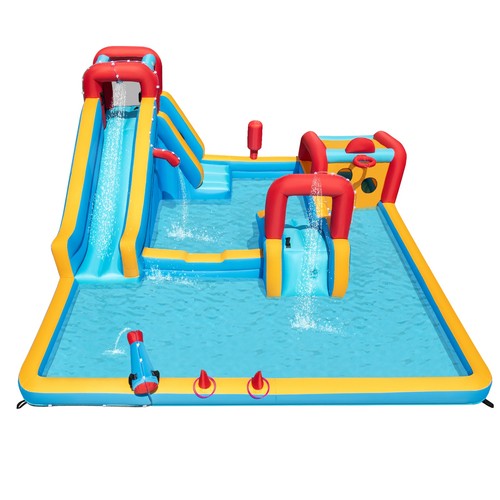 Inflatable double water slide - double,