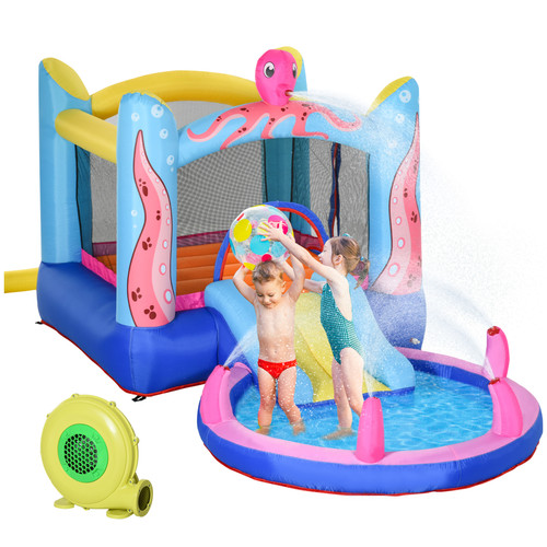 Bouncy castle slide - water, pool
